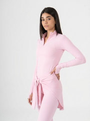 QUARTER ZIP LONG SLEEVE TOP