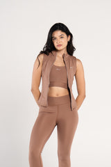 SLEEVELESS SCULPTED JACKET