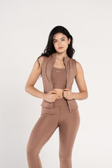 SLEEVELESS SCULPTED JACKET