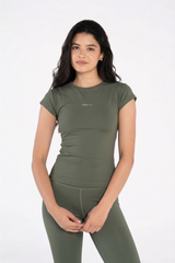 ROUND NECK CAP SLEEVE
