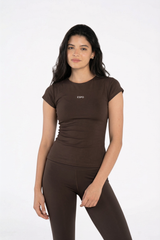 ROUND NECK CAP SLEEVE