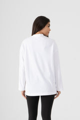 OVERSIZED COTTON LONG SLEEVE T-SHIRT