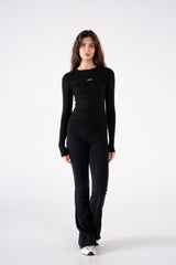 RIBBED ROUND NECK LONG SLEEVE