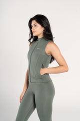 SLEEVELESS SCULPTED JACKET