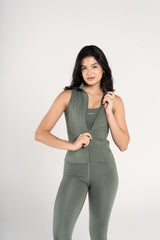 SLEEVELESS SCULPTED JACKET