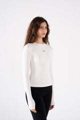 RIBBED ROUND NECK LONG SLEEVE