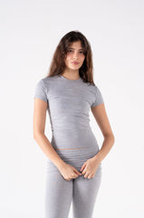 COTTON ROUND NECK CAP SLEEVE