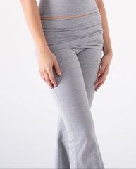 COTTON FOLD OVER YOGA PANTS
