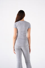 COTTON FOLD OVER YOGA PANTS