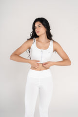 ZIP-FRONT SPORTS BRA