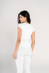 ROUND NECK CAP SLEEVE