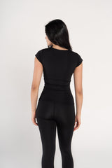 ROUND NECK CAP SLEEVE