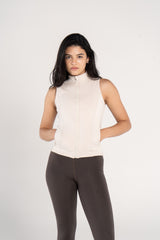 SLEEVELESS SCULPTED JACKET