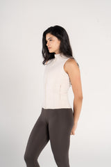 SLEEVELESS SCULPTED JACKET