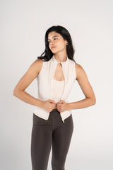 SLEEVELESS SCULPTED JACKET