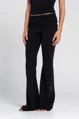 COTTON FOLD OVER YOGA PANTS