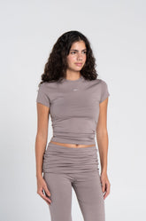 COTTON ROUND NECK CAP SLEEVE
