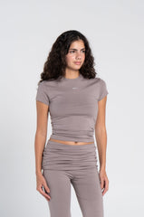 COTTON ROUND NECK CAP SLEEVE