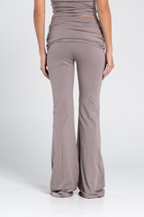 COTTON FOLD OVER YOGA PANTS