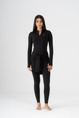 QUARTER ZIP LONG SLEEVE TOP