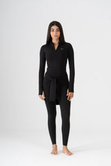 QUARTER ZIP LONG SLEEVE TOP