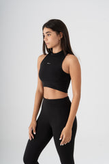 CREW SLEEVELESS CROPPED TOP