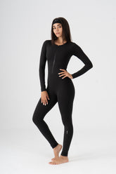 ZIPPER LONG SLEEVE JUMPSUIT