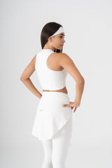 CREW SLEEVELESS CROPPED TOP