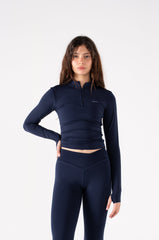 QUARTER ZIP LONG SLEEVE TOP