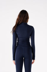 QUARTER ZIP LONG SLEEVE TOP