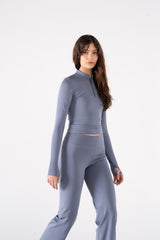QUARTER ZIP LONG SLEEVE TOP