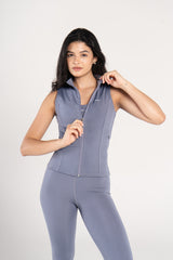 SLEEVELESS SCULPTED JACKET