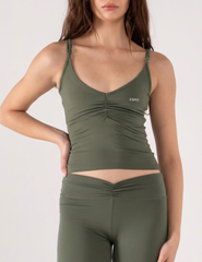 RUCHED TANK TOP