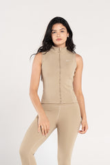 SLEEVELESS SCULPTED JACKET