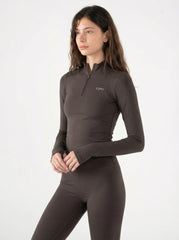 QUARTER ZIP LONG SLEEVE TOP