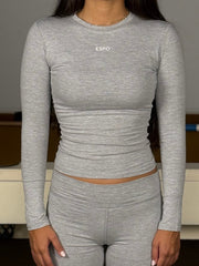 COTTON ROUND NECK LONG SLEEVE