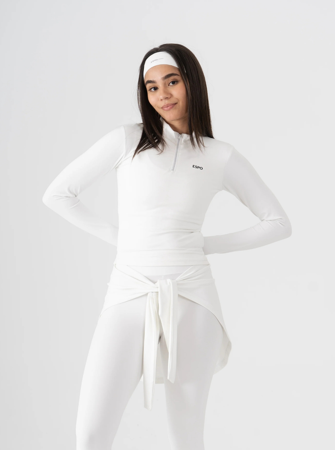 QUARTER ZIP LONG SLEEVE TOP