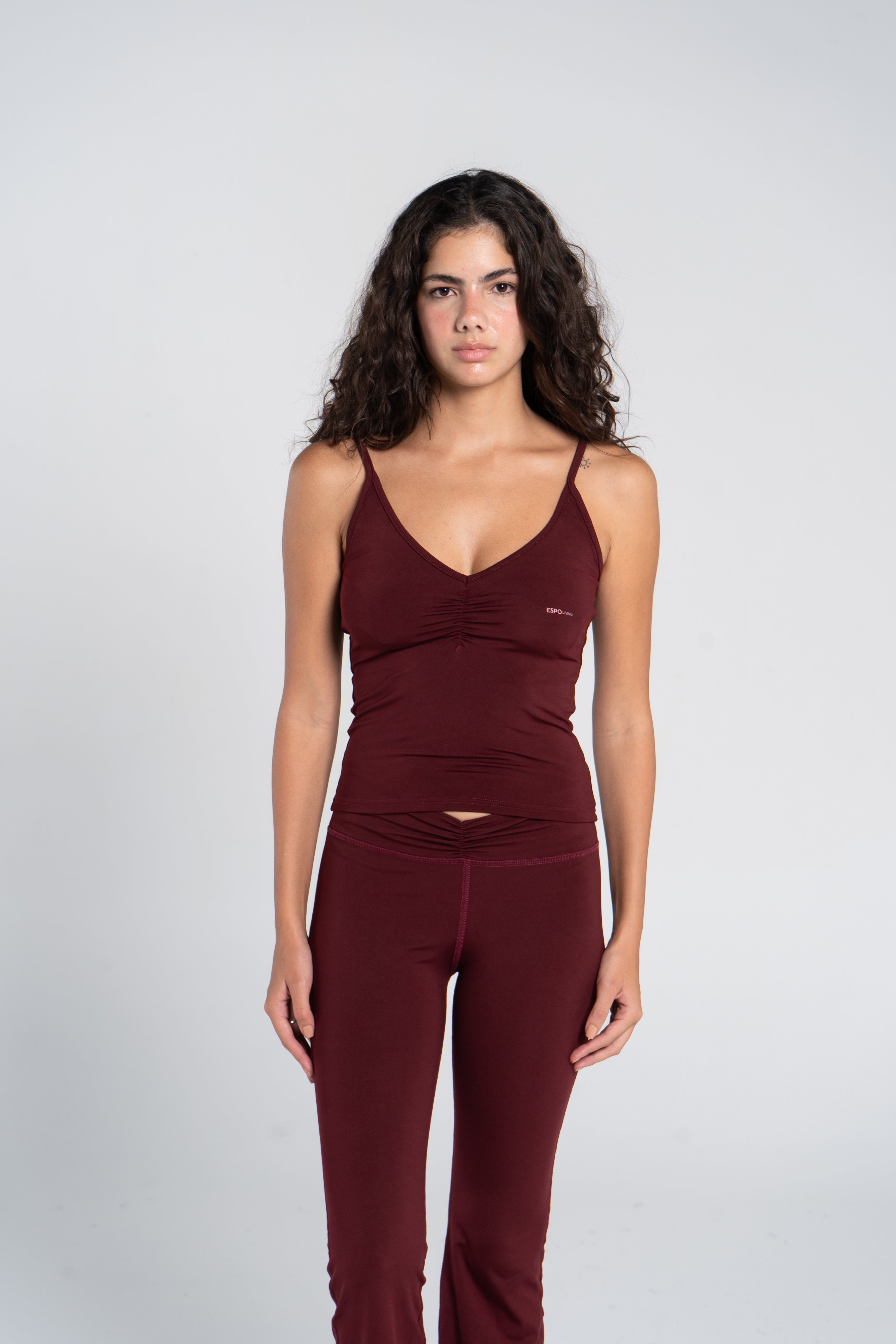 RUCHED TANK TOP