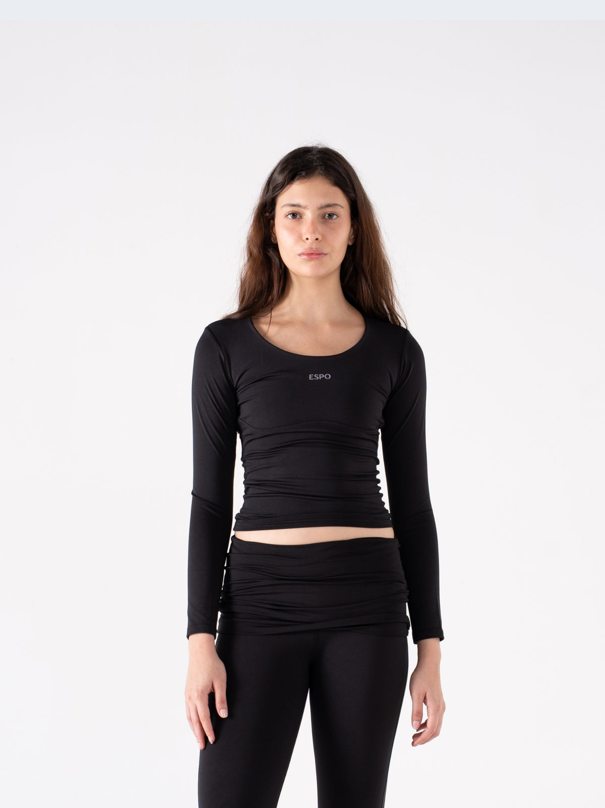 DEFINED WIDE NECK LONG SLEEVE TOP