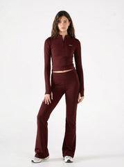 QUARTER ZIP LONG SLEEVE TOP